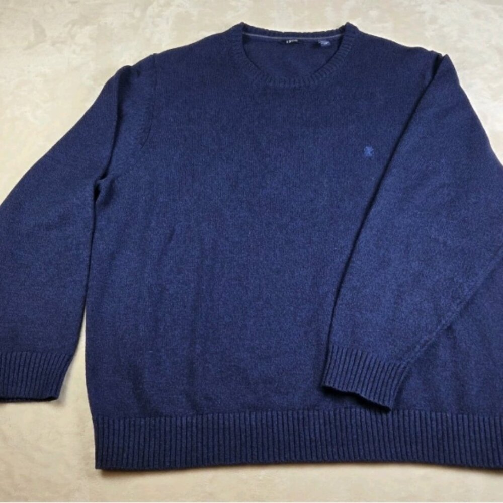 IZOD Crewneck Sweater XXL Blue Knit Pullover
